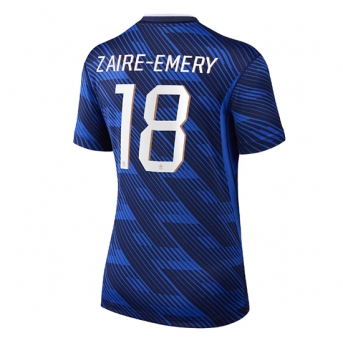 Billige Fotballdrakt Frankrike Warren Zaire-Emery #18 Replika Hjemmedrakt Dame VM 2026 Kortermet